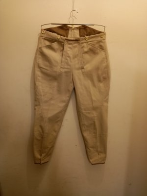 Photo of Gents Vintage Style Beige Cotton Breeches (HP Backs and Split Falls)