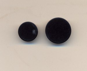 Photo of Plain Black Hunt Buttons